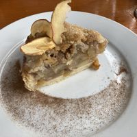 Delicious vegan apple cake  at Maleza in Valparaiso