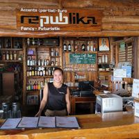 Counter/Bar Area at Republika Beach Bar in San Juan