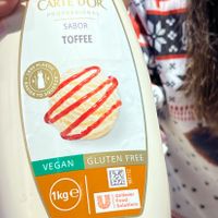 Toffee vegan topping/syrup that Ben & Jerry's uses for vegan desserts and milkshakes at Ben & Jerry's in Oviedo