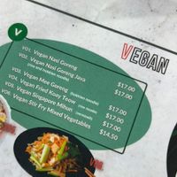 Menu  at Warong Morphett Vale in Morphett Vale