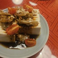 Cold Chinese tofu. at Vegan Izakaya Masaka (ヴィーガン 居酒屋 真さか)- Kyoto in Kyoto