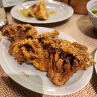 Fried maitake at Vegan Izakaya Masaka (ヴィーガン 居酒屋 真さか)- Kyoto in Kyoto