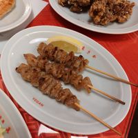 "Chicken skin" Konyak at Vegan Izakaya Masaka (ヴィーガン 居酒屋 真さか)- Kyoto in Kyoto