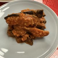 Vegan Aubergine kimchi  at Vegan Izakaya Masaka (ヴィーガン 居酒屋 真さか)- Kyoto in Kyoto