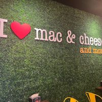 Fun grass wall at I Heart Mac & Cheese in Sacramento