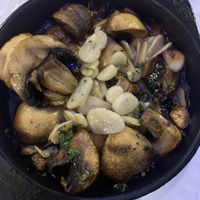 Garlic mushrooms  at Restaurante Trufarella in Lanzarote