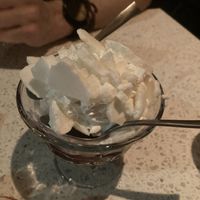 Meringue dessert  at Schwein in Vienna