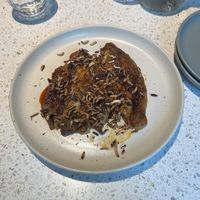 Smoked eggplant (delicious)  at Schwein in Vienna