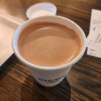 Hot chocolate with oat milk at CICON in Kyoto