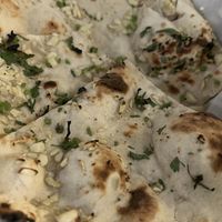 GF & Vegan Garlic Naan  at Taste of India in Lincoln City