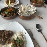 Curries  at Taste of India in Lincoln City
