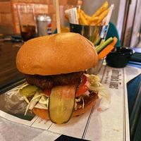 Vegan beyond burger  at Hamilton's in Doha