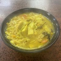 Curry with rice noodles  at Long Quan Vegetable Restaurant in Kaohsiung