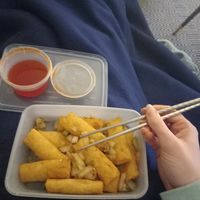 Salt and pepper vegetable spring rolls at The Wokshop Dundee in Dundee