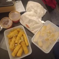 Salt and pepper vegetable spring rolls and plain vegetable spring rolls at The Wokshop Dundee in Dundee