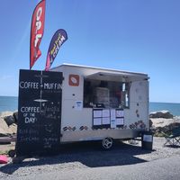 The truck at Bruce Bay Coffee Cart in Bruce Bay