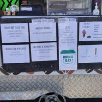 Menu at Bruce Bay Coffee Cart in Bruce Bay
