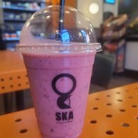 Heaps of smoothie options at SKA - სკა ჯუს ბარი in Tbilisi