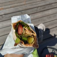 çiğköfte wrap at Vegan Dünyası Ciğköfte in Berlin
