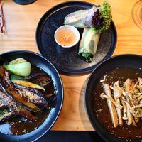 Sommerrollen, Auberginen, Pilze at MITO Restaurant in Leipzig