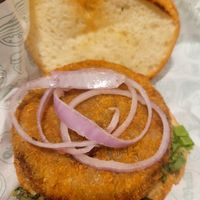 Mushroom and bean burger (Veganised - ask for no butter and mayo) at Good Flippin Burgers in Mumbai