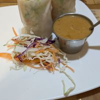 Spring rolls with peanut sauce (comes with 4 halves) at Imm Dee Thai in Gresham