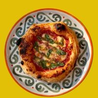 Margherita pizza, can be made vegan at San Pizzerino in Novi Sad