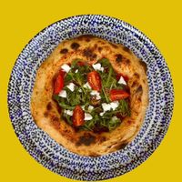 Vegan pizza at San Pizzerino in Novi Sad