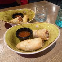 Vegetable spring rolls at Thai Express Kitchen in Edinburgh