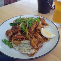 vegan noodle stir fry  at Me Thai in Auckland
