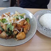 Peanut tofu stir-fry at Me Thai in Auckland