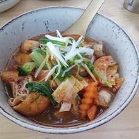 Tom kha soup at Me Thai in Auckland