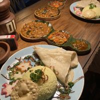 Chickpea curry set  at SaltyBeer Restaurant and Bar in Hikkaduwa
