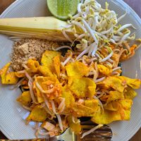 Crispy pad Thai at khao Soi Luke Jan in Nan