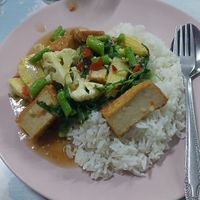 Phad krapow at Tip Samed Restaurant in Koh Samet