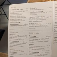 Menu at Brood2day in Eindhoven