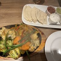 Vegetable fajitas  at The Broadstraik Inn  in Westhill
