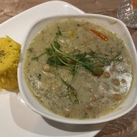 Chickpea & coconut curry (it maybe doesn’t look appealing but it was delicious )  at The Broadstraik Inn  in Westhill