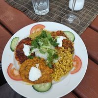 Mixed platter at Laibon in Cesky Krumlov