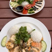 Delicious vegan dinner !  at Laibon in Cesky Krumlov