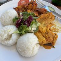 Indian vegetables with rice   at Laibon in Cesky Krumlov