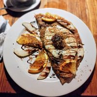 Buckwheat pancake at Laibon in Cesky Krumlov