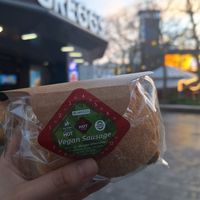Vegan sausage breakfast at Leicester Square 😋🙌🏻 at Greggs - Leicester Sq in London