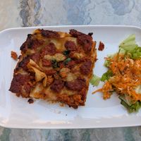 vegane Lasagne at Rico y Sano in La Gomera