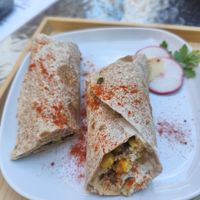 Vegan Wrap 😋 at Rico y Sano in La Gomera