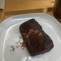 Chocolate brownie   at Rico y Sano in La Gomera