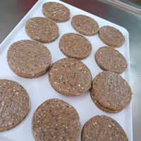 Hamburguesas frijoles negros at Buenísim buenisim  in Santa Coloma De Gramenet