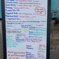 Today’s menu  at Louie Beans Coffee Co in Ruskin