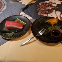 The Keu Lapis (left) and Pisang Goreng (right) at Djawa in Eindhoven