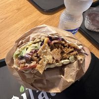 Seitan wrap with tahini & sweet mustard sauce   at Vegitat - Klybeckstrasse in Basel